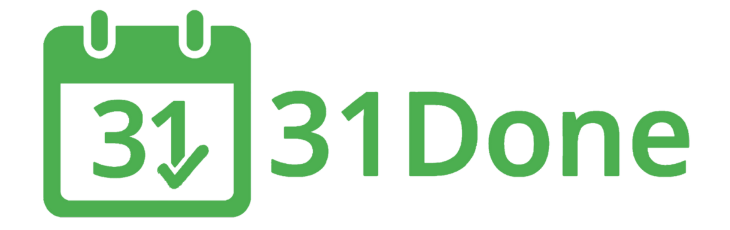 31Done logo with calendar and checkmark